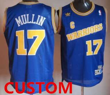 Men & Youth Customized Golden State Warriors 1988-89 Blue Swingman Throwback Jersey->customized nba jersey->Custom Jersey